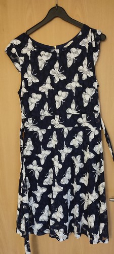 Apricot linien kleid spitze - apricot, a-linien-kleid