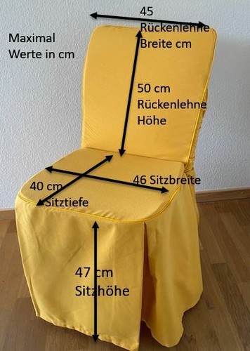 Exkl stuhlhusse husse - stuhlhusse,, gelb
