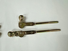 Klappladenhalter Fenster-Ladenhalter 2 Stück 10 x185 mm als Kopf gelb verzinkt