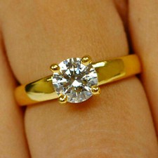 2 Kt Rund Diamant Solitär