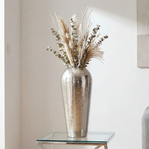 Vase 50cm aluminium silber - vase,