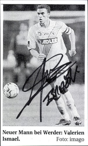Autogramm fußballer valerien - fußballer,