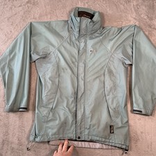 Berghaus Jacke UK 12 blau Extrem Goretex PacLite wasserdicht Kapuze Rip Stop Pack