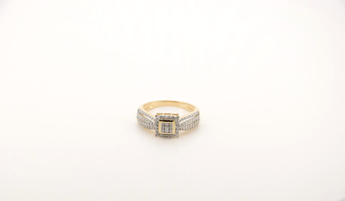 Diamantring karat gelbgold - diamantring, 14
