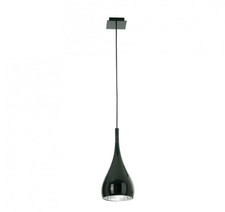 Deckenleuchte Pendelleuchte Fabbian Bijou Italian Downlight groß glänzend schwarz UVP 399£
