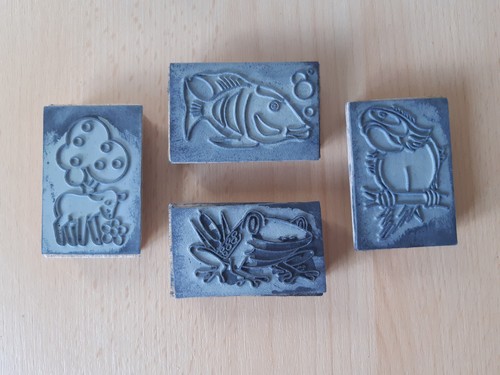 Ddr kinder stempel tiere 4stk - ddr,
