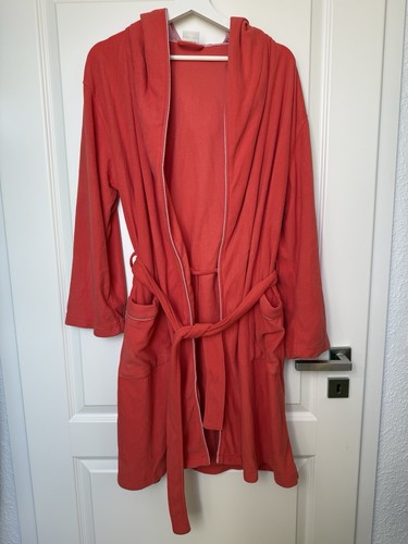 Roter bademantel mit kapuze - roter,