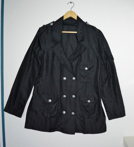 Schwarze zweireiher glanzjacke - zweireiher,