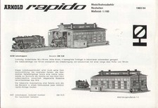 ARNOLD Rapido Neuheiten Katalog 1963/64 Modellbahn Zubehör Maßstab 1/160 D aa
