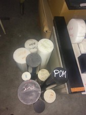 POM Polyoxymethylen rund Ø 8 mm schwarz  Länge  = 250 mm + weitere wählbar