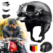 RETRO HELM HALBSCHALE + BRILLE