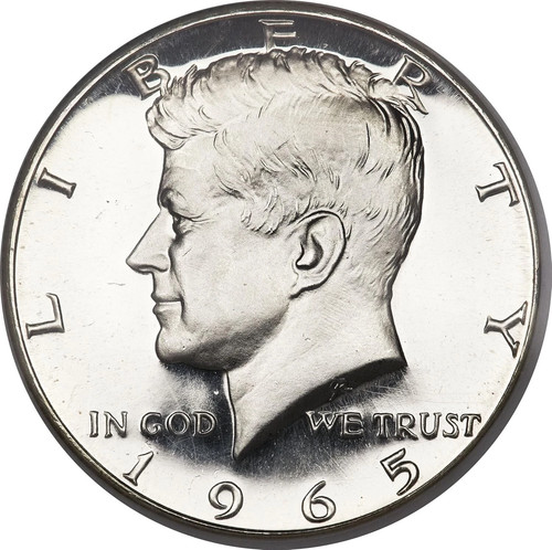 Half dollar münze mit - dollar,