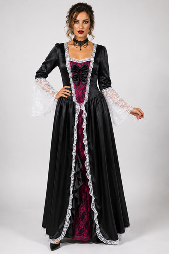 Gothic vampir kleid damen - vampir,