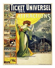 Vintage Paris 1900 Ausstellung