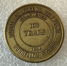 Freimaurer Bronze Medaillon -