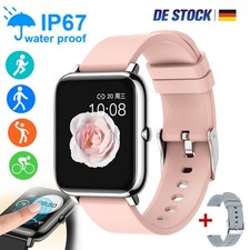 Smartwatch Damen Herren Fitnessuhr Armbanduhr mit Pulsmesser Schrittzähler Uhr