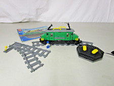 Lego Eisenbahn 7898 Große Lokomotive Lok grün & Weiche mit Anleitung rarität