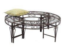 Rundbank Metall Wetterfest