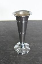 Alte Kelchvase  aus Messing versilbert oder verchromt!