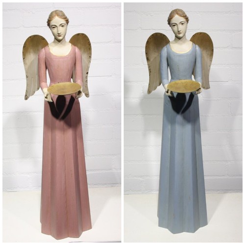 Engel kerzenhalter figur 75cm - kerzenhalter,