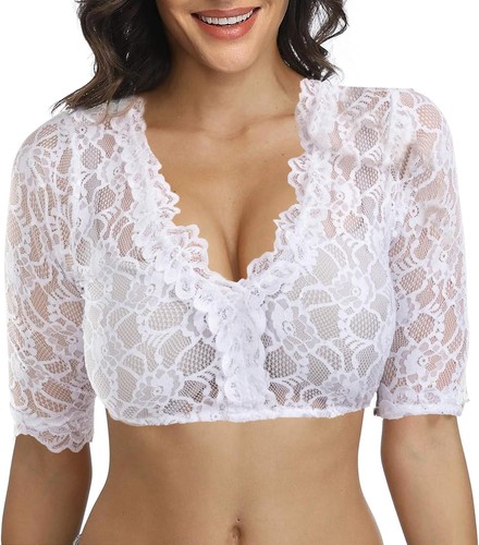 Dirndlbluse damen halbarm - dirndlbluse,
