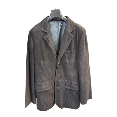 Echtleder velour dunkelblau - echtleder,