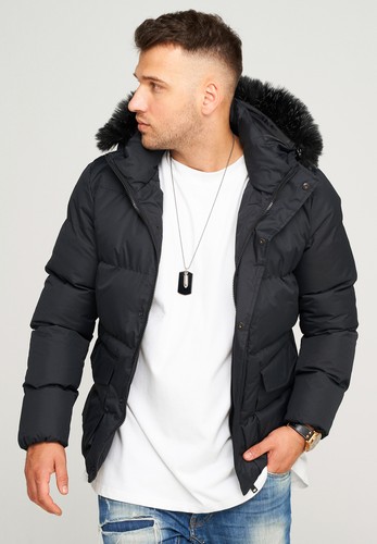 Herren warme jacke mit kapuze - warme,