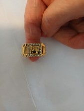 Herren Ring ,Neue,Gold Farbe (Rolex Modell),Schön,Vergoldet, Größe 11.