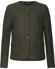 Highmoor Kurze Walkjacke Kragenlos Übergangsjacken|Walkjacken Damen NEU