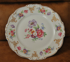 Edelstein Bavaria Maria-Theresia Blumenmotiv verziert 26cm Porzellan Teller