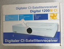 Digitaler CI-Satelittenreceiver Digital 1200M CI  4000 Kanäle Silber 14 Sprachen