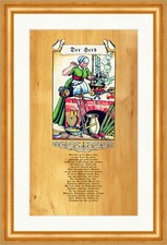 Der Herd Holzofen Feuer Kochen Speisenbereitung Stand 369 Gerahmt