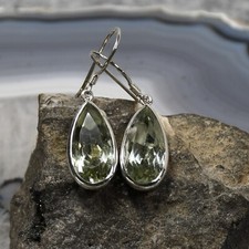Prasiolith Ohrring, 925er