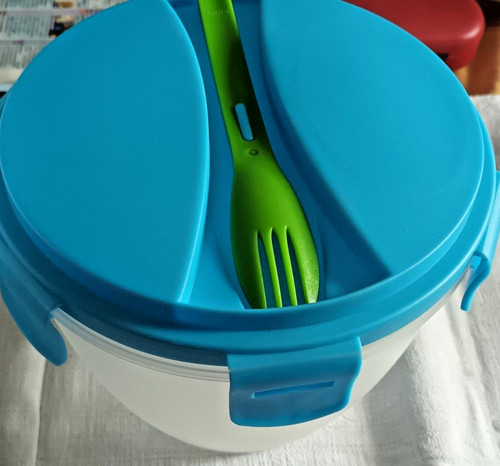 Salat box 3 teilig - salat-to-go-box, 3-teilig
