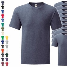10er Pack Fruit of the Loom Iconic T Herren T-Shirt Mehrpack Größe S - 5XL 