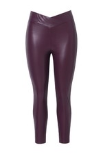 MIAMODA Damen große Größen Leggings Skinny Fit Lederoptik Elastikbund 835158