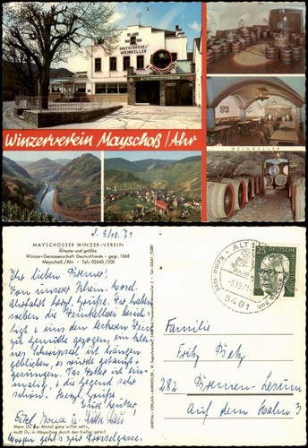 Ansichtskarte mayschoß - ansichtskarte,