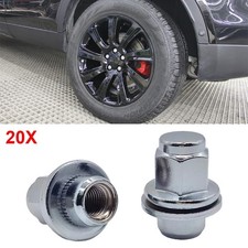 20x CHROM Radmuttern Flachbund