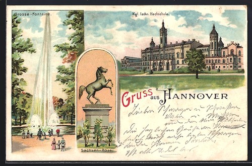 Lithographie hannover kgl - hannover,,