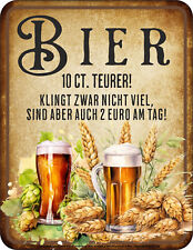 Sprüche-Schild Bier 10 Cent
