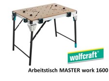 Wolfcraft Arbeitstisch MASTER work 1600 Sägetisch mobile Werkbank