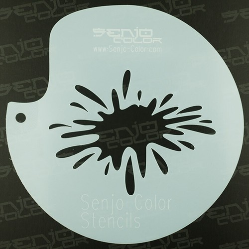 Airbrush schablone farbklecks - schablone,