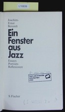Ein Fenster aus Jazz. Essays