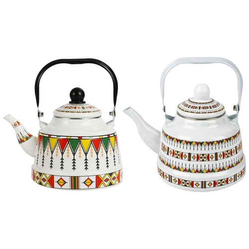 Vintage emaille teekessel - vintage,
