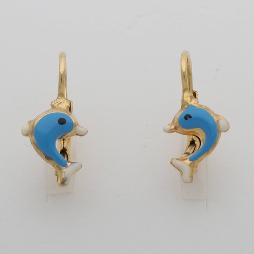 Delfin ohrringe 585er - delfin,