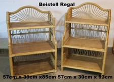 2 Beistellregale 57 cm Breit, 30 cm Tief und 85 cm Hoch. Original aus Indonesien