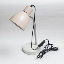 Ikea KVILLINGE Lampe Schreibtischlampe Tischleuchte silber/rose/grau E14