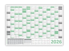 Green Wandkalender DIN A0 2026