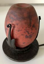 seltene kleine ROBJ Paris ART DÉCO Glas Duftöllampe Nachtlampe Parfümlampe 1915