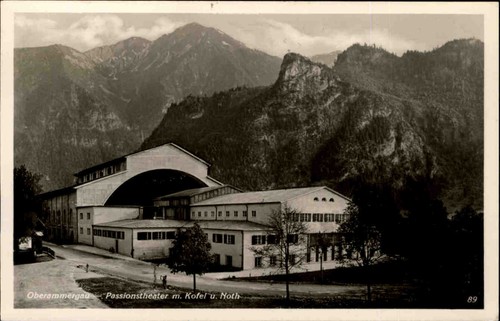 Oberammergau bayern ak - bayern, s/w